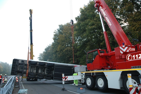 Havarierter LKW Havarierter LKW